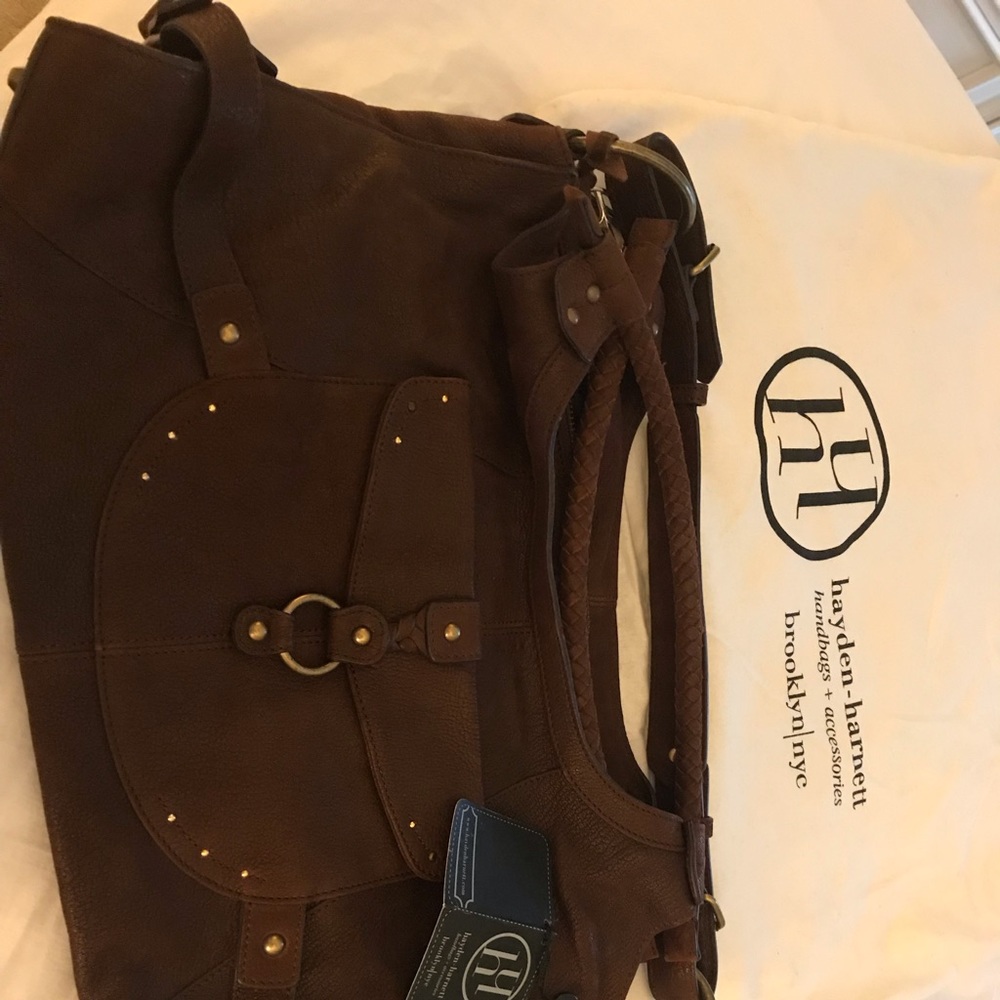 Hayden-Harnett brown leather bag